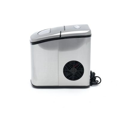 MAXIMA 09100500 | Výrobník ledu - 10-12 kg/24 h - Duté kostky ledu - Vzduchem chlazený - Stříbro