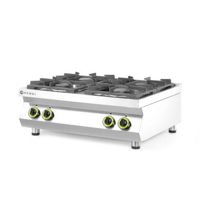 HENDI 227381 | Plynový sporák se 4 hořáky Kuchyňská linka - stolní, HENDI, Kitchen Line, 19kW