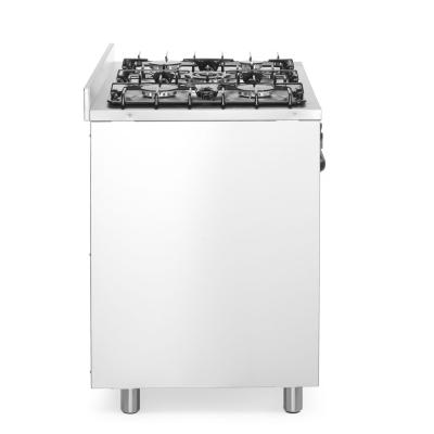 HENDI 225707 | Plynový sporák - 5 hořáků s elektrickou troubou, HENDI, Kitchen Line, Stříbrná, 14, 3kW