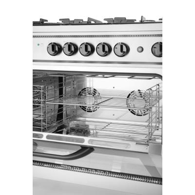 HENDI 225707 | Plynový sporák - 5 hořáků s elektrickou troubou, HENDI, Kitchen Line, Stříbrná, 14, 3kW HENDI