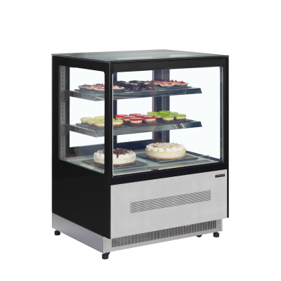 TEFCOLD 16057 | Chladicí vitrína cukrářská černá | LPD 900 F Black