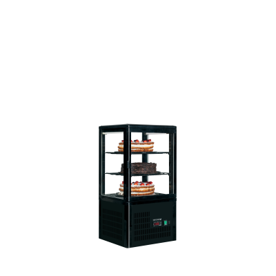 TEFCOLD 16061 | Chladicí vitrína stolní, černá | UPD 60 BLACK