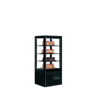 TEFCOLD 16064 | Chladicí vitrína stolní, černá | UPD 80 BLACK
