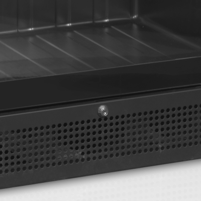 TEFCOLD 17044 | Chladicí skříň prosklené dveře, černá | SCU 1425 FRAMELESS