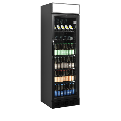 TEFCOLD 17141 | Chladicí skříň prosklené dveře | CEV 425 CP BLACK