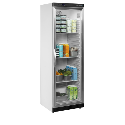 TEFCOLD 33852 | Chladicí skříň prosklené dveře, bílá | UR 400 G