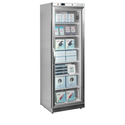 TEFCOLD 33857 | Mrazicí skříň prosklené dveře, nerez | UF 400 SG
