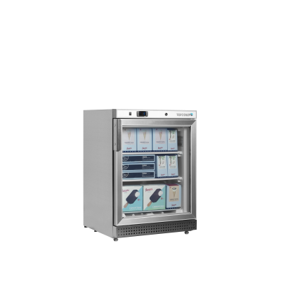 TEFCOLD 33859 | Mrazicí skříň prosklené dveře, nerez | UF 200 SG