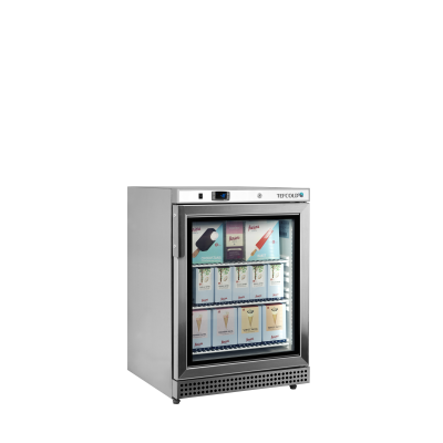 TEFCOLD 33864 | Mrazicí skříň prosklené dveře, nerez | UF 200 VSG