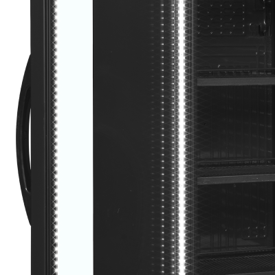 TEFCOLD 43909 | Chladicí skříň prosklené levé dveře | CEV 425 BLACK L/H