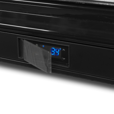 TEFCOLD 44724 | Minibar prosklené křídlové dveře, černá | DB106H