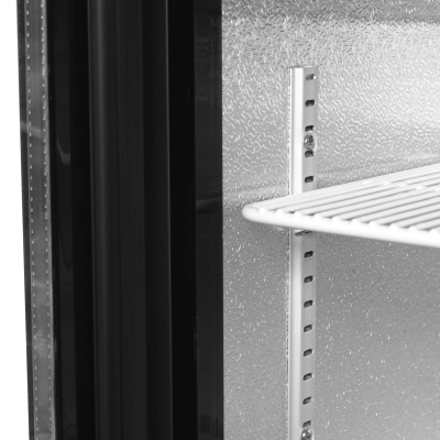 TEFCOLD 44724 | Minibar prosklené křídlové dveře, černá | DB106H