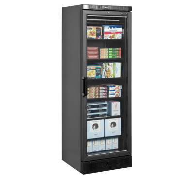 TEFCOLD 45479 | Mrazicí skříň prosklené dveře, černá | UFSC371G Black