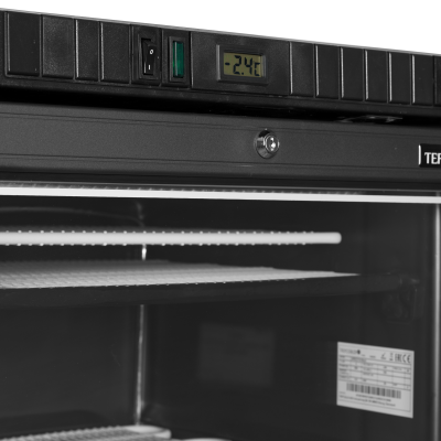 TEFCOLD 45479 | Mrazicí skříň prosklené dveře, černá | UFSC371G Black