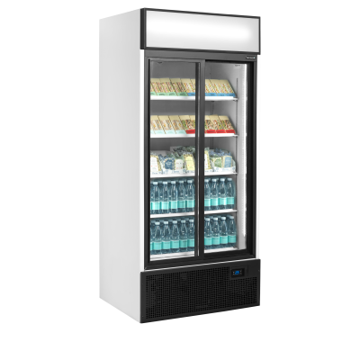 TEFCOLD 48870 | Chladicí skříň prosklené posuvné dveře | FSC 891 S