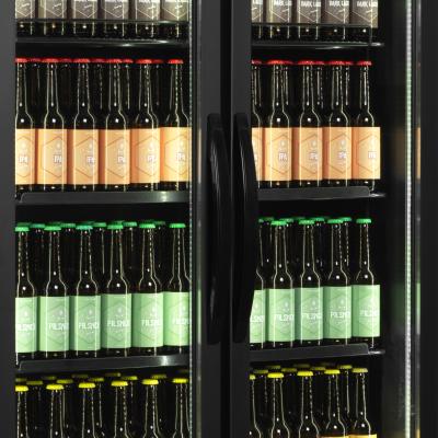 TEFCOLD 49271 | Chladicí skříň prosklené kř. dveře | FSC891H BLACK