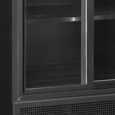 TEFCOLD 49273 | Chladicí skříň prosklené posuvné dveře | FSC 891 S Black