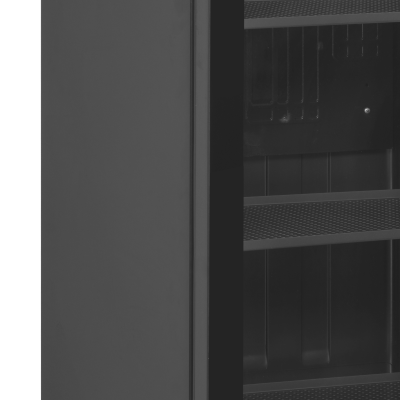 TEFCOLD 53321 | Chladicí skříň prosklené dveře, černá | SCU 1425 frameless