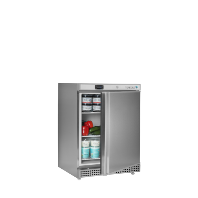 TEFCOLD 54855 | Chladicí skříň plné dveře, nerez | UR 200 X1