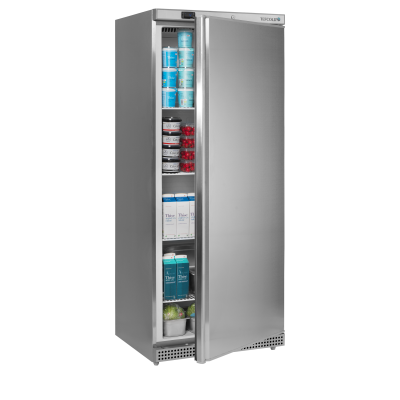 TEFCOLD 54863 | Chladicí skříň s plnými dveřmi, nerez | UR 600 X1