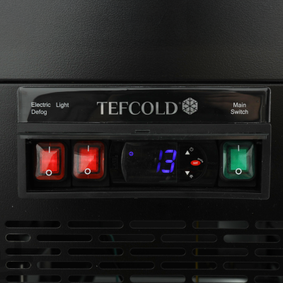 TEFCOLD 69049 | Chladicí vitrína cukrářská černá | PDA3-CTF150B-1