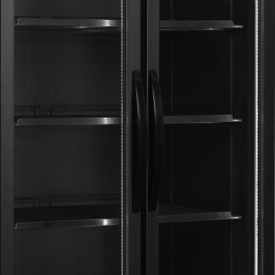 TEFCOLD 34753 | Chladicí skříň prosklené kř. dveře | FS890H BLACK