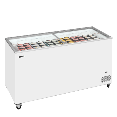 TEFCOLD 71453 | Pultová mraznička prosklené rovné víko | IC552SC