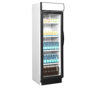 TEFCOLD 43882 | Chladicí skříň prosklené dveře | CEV 425 CP 2 LED L/H