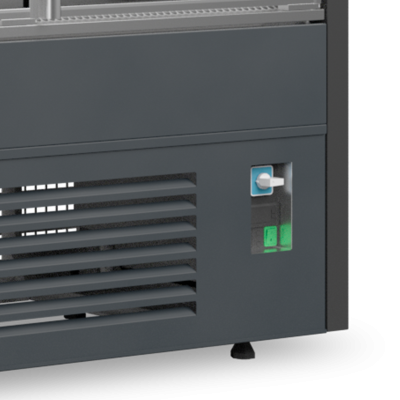 TEFCOLD 38516 | Chladicí vitrína přístěnná, kř. dveře | Varna 130/60 DUZ mini
