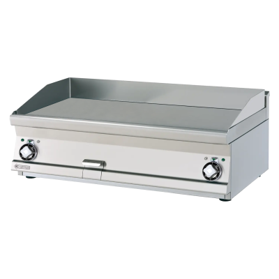 RMGASTRO FTLT-610ETS | Grilovací deska 100x45 elektrická chromovaná hladká bez podestavby 400 V