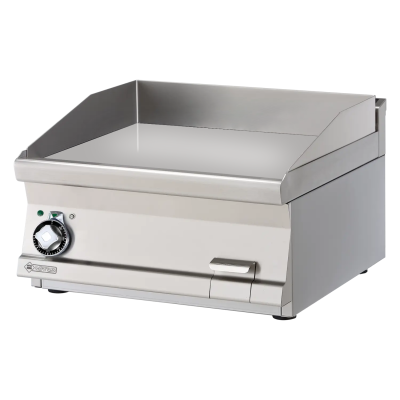 RMGASTRO FTLT-66ETS | Grilovací deska 60x45 elektrická chromovaná hladká bez podestavby 400 V