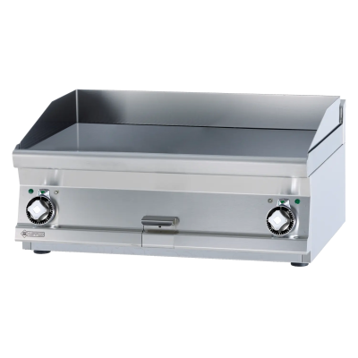 RMGASTRO FTLT-68ETS | Grilovací deska 80x45 elektrická chromovaná hladká bez podestavby 400 V