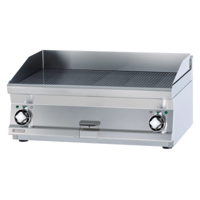 RMGASTRO FTRT-68ET | Grilovací deska 80x45 elektrická rýhovaná bez podestavby 400 V