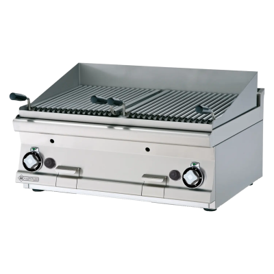 RMGASTRO CWT-68G | Lávový gril plynový 2x 38x43 bez podestavby