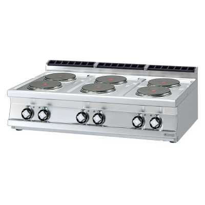 RMGASTRO PCT-712ET | Sporák elektrický 6x plotýnka bez podestavby 400 V