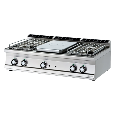 RMGASTRO TP4T-712GP | Sporák tálový plynový 5x hořák bez podestavby
