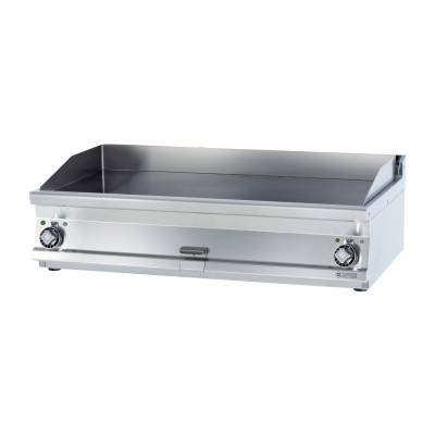 RMGASTRO FTLT-712ETS | Grilovací deska 116x51 elektrická chromovaná hladká bez podestavby 400 V