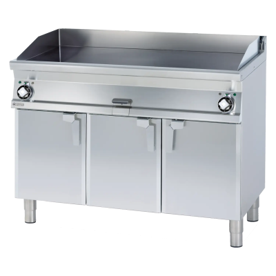 RMGASTRO FTL-712ETS | Grilovací deska 119x52 elektrická chromovaná hladká s podestavbou 400 V