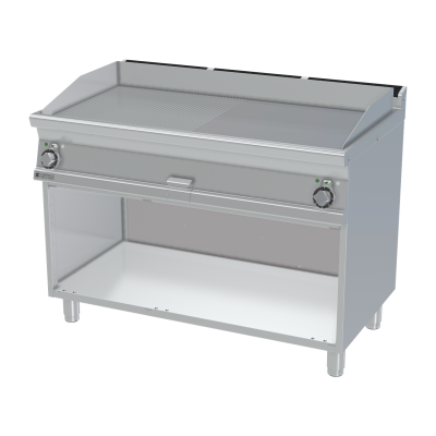 RMGASTRO FTLR-712ET | Grilovací deska 119x52 elektrická kombinovaná s podestavbou 400 V
