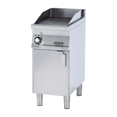 RMGASTRO FTR-74ET | Grilovací deska 39x52 elektrická rýhovaná s podestavbou 400 V
