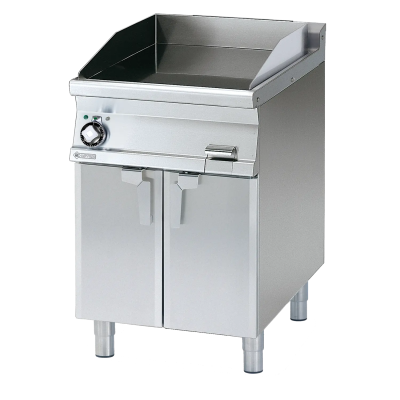 RMGASTRO FTL-76ETS | Grilovací deska 59x52 elektrická chromovaná hladká s podestavbou 400 V