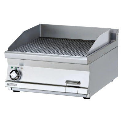 RMGASTRO FTRT-76ET | Grilovací deska 59x52 elektrická rýhovaná bez podestavby 400 V