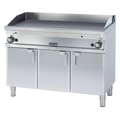 RMGASTRO FTR-712G | Grilovací deska 116x51 plynová rýhovaná s podestavbou
