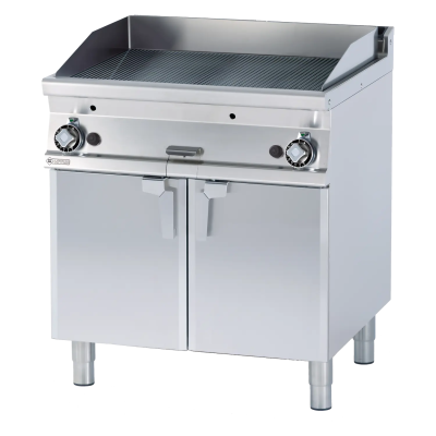 RMGASTRO FTR-78G | Grilovací deska 76x51 plynová rýhovaná s podestavbou