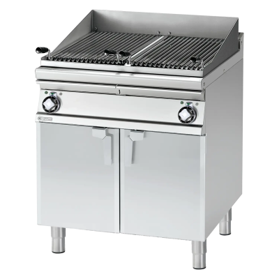 RMGASTRO CW-78ET | Vodní gril elektrický ohřev nepřímý dvojitý 2x 38x52 s podestavbou 400 V
