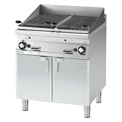 RMGASTRO CW-78G | Lávový gril plynový dvojitý 2x 38x52 s podestavbou
