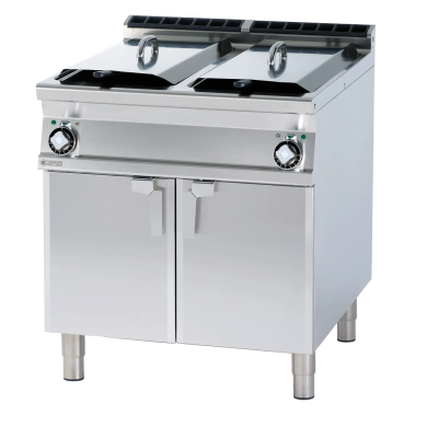 RMGASTRO F2/18-78ET | Fritéza elektrická dvojitá 0,92 kW/l, 18+18 l s podestavbou 400 V