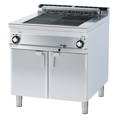 RMGASTRO CWK-98ET | Vodní gril kontaktní elektrický dvojitý 2x 38x66 s podestavbou 400 V
