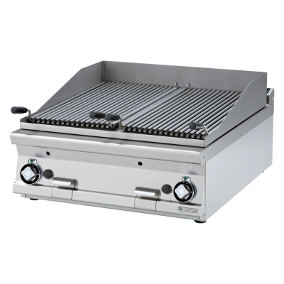 RMGASTRO CWT-98G | Lávový gril plynový dvojitý 2x 38x66 bez podestavby