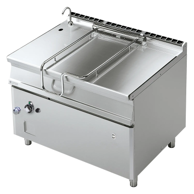 RMGASTRO BRM120-912G | Pánev sklopná automatická plynová 120 l ocelové dno